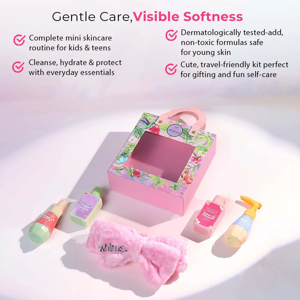 Whimsy Mini Skin Care Kit For Kids & Teens - Pack of 5