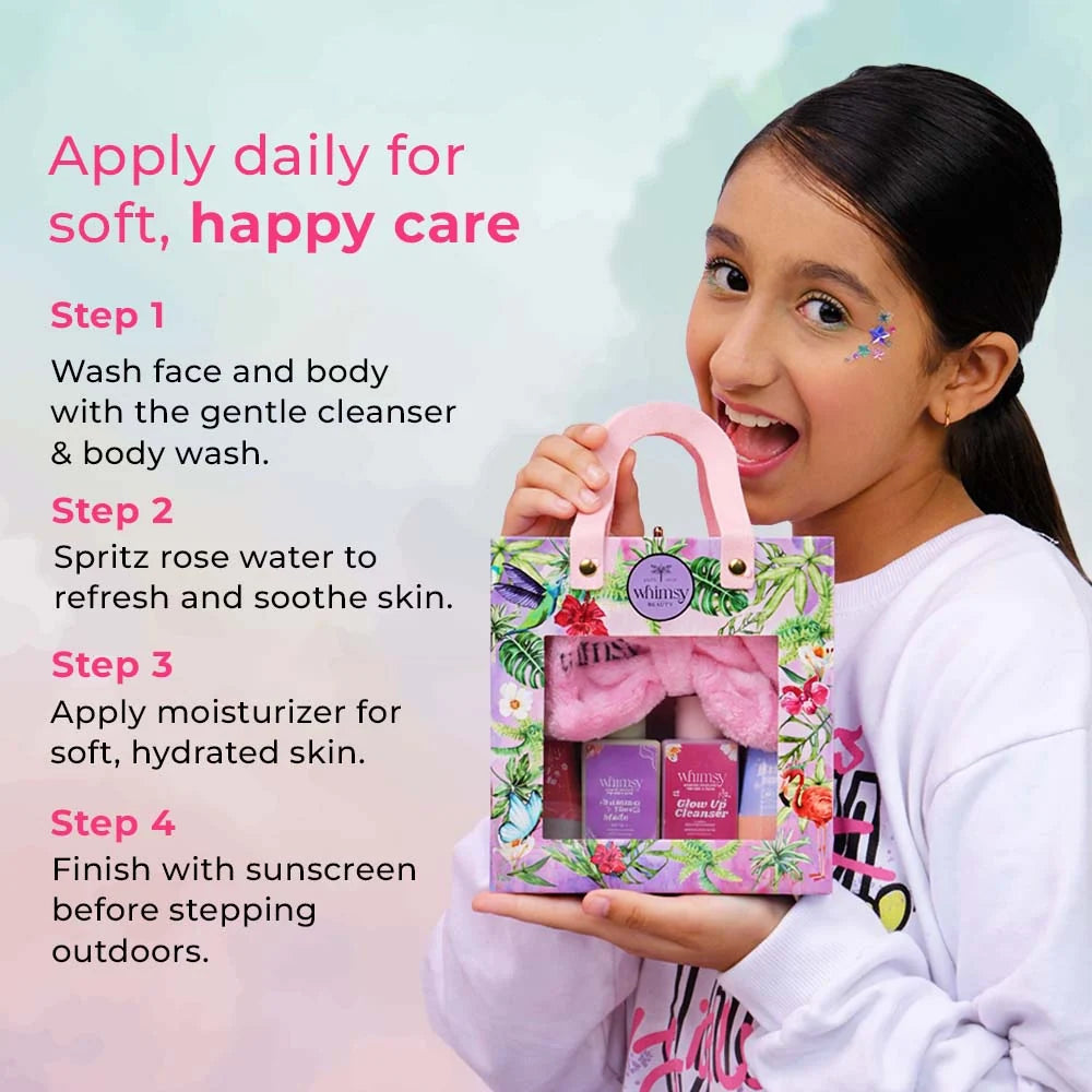 Whimsy Mini Skin Care Kit For Kids & Teens - Pack of 5