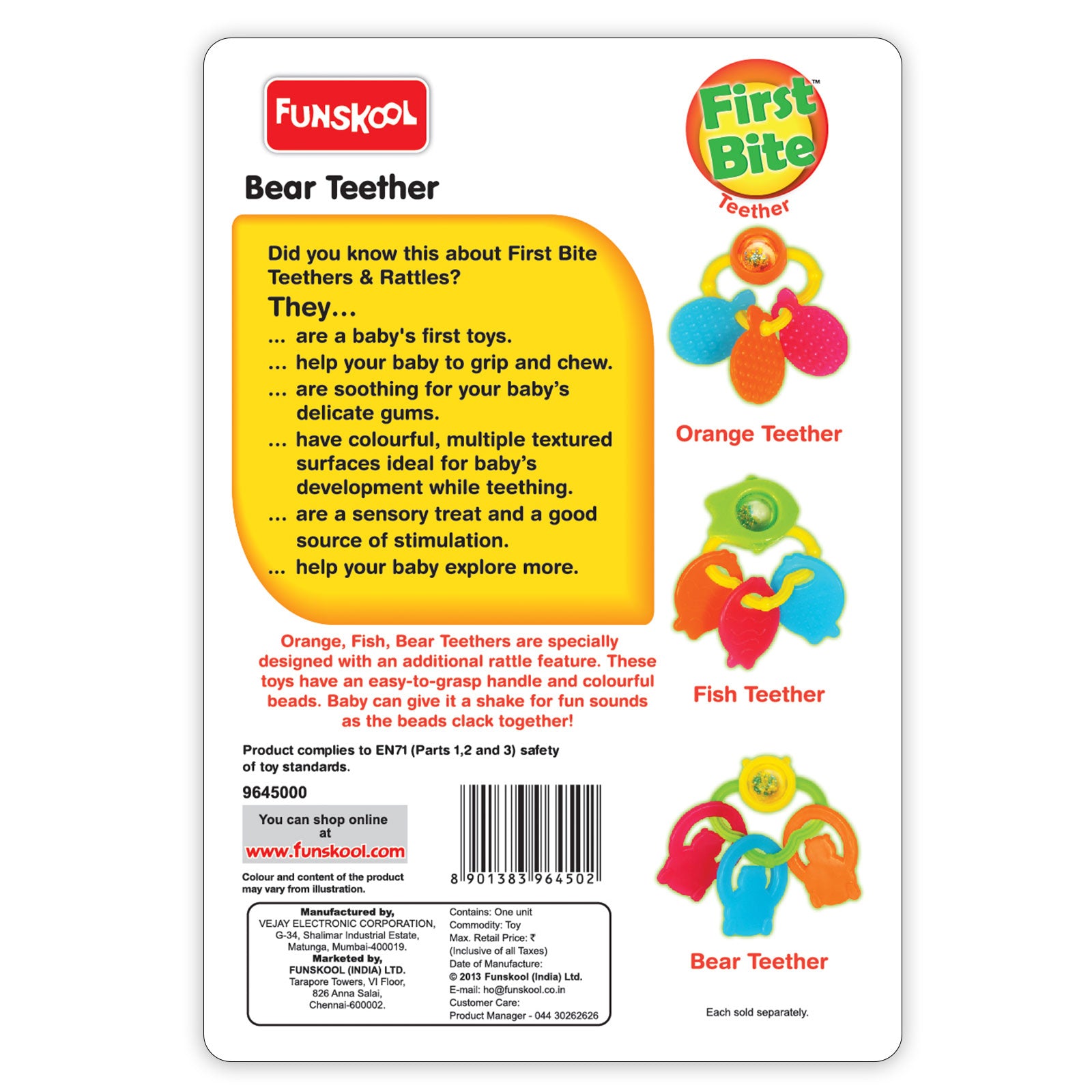 Giggles Bear Teether