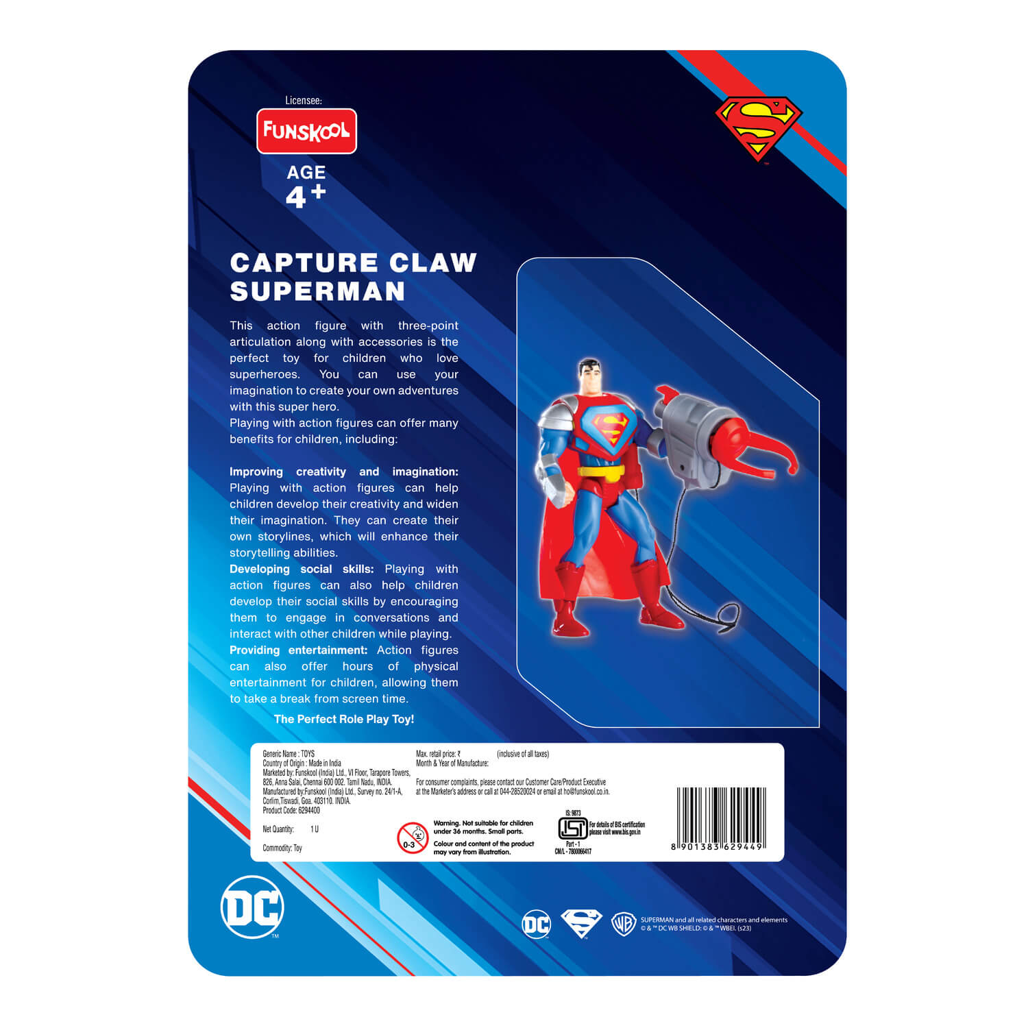 DC Capture Claw Superman