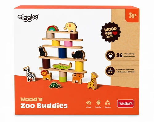 Giggles Wood'e Zoo buddies playset