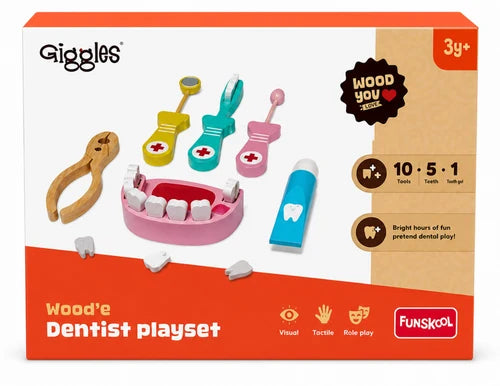 Giggles Wood'e Dentist Playset