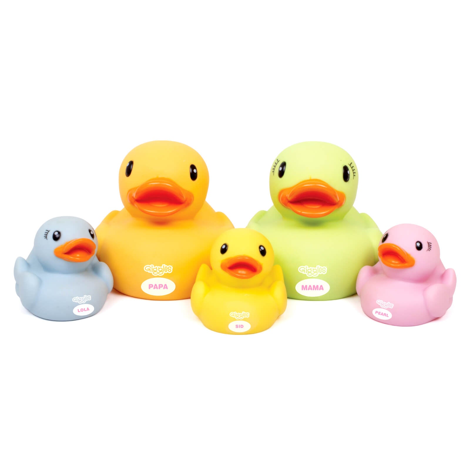 Giggles Dazzling Duck Family ( Squeakers)