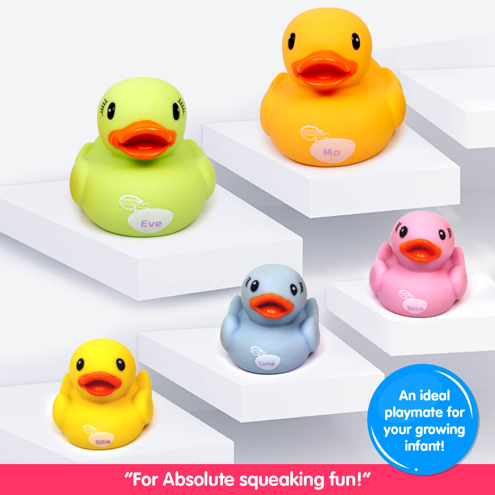 Giggles Dazzling Duck Family ( Squeakers)