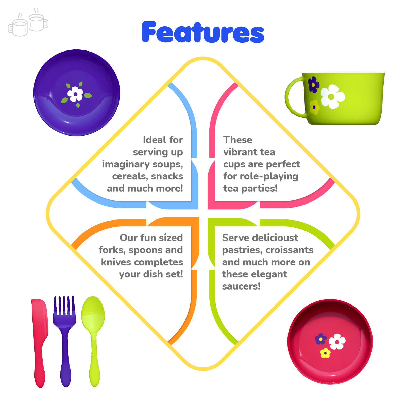 Giggles Dinner Ware Party Set