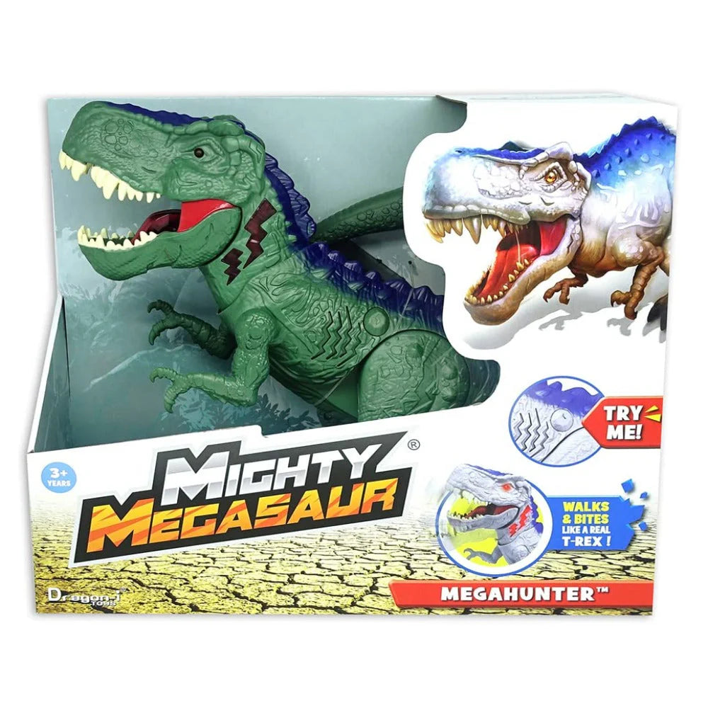 Dragon-I Mighty Megasaur T-Rex Megahunter Green With Light and Sound