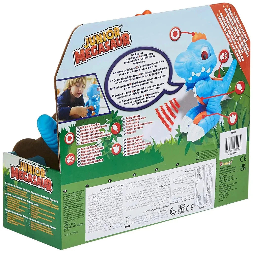 Dragon-I Toys Junior Megasaur Touch and Talk Dinosaur