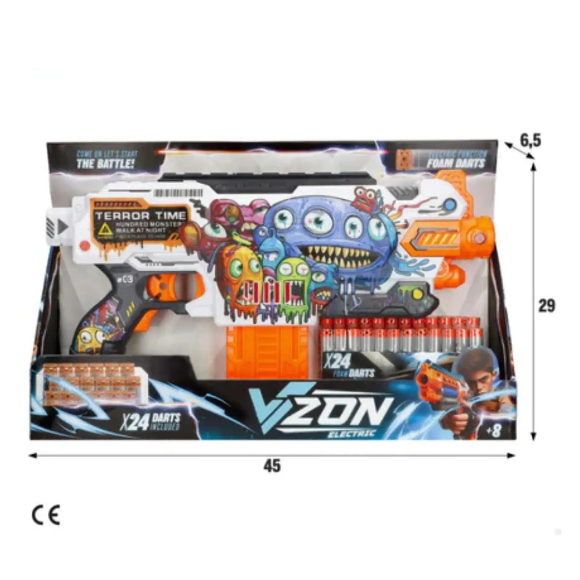 Fire Force Graffiti Blaster with Magazine – High-Speed Foam Bullet Gun for Action Play