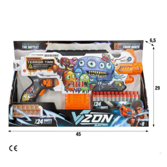 Fire Force Graffiti Blaster with Magazine – High-Speed Foam Bullet Gun for Action Play