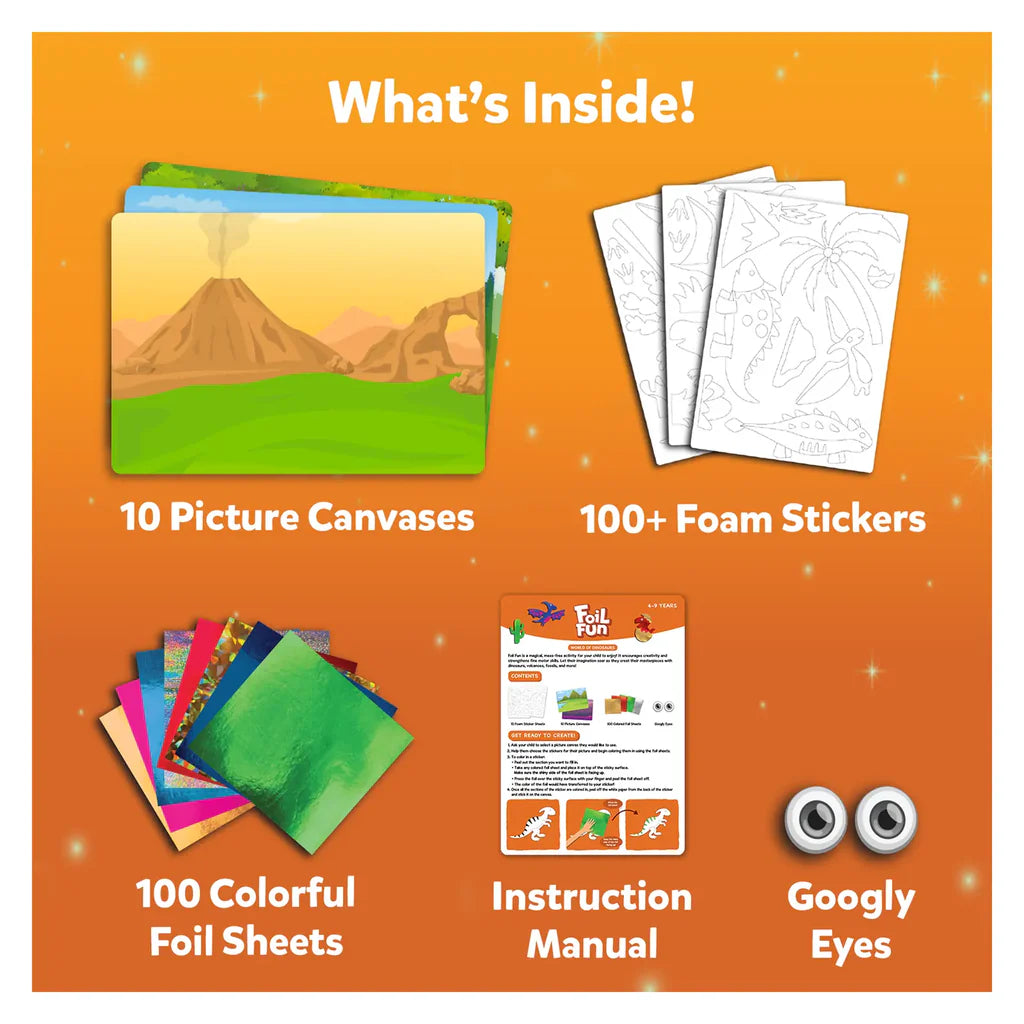 Skillmatics Foil Fun - World of Dinosaurs Kit