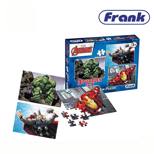 Frank 11312 Marvel Avengers 3×48 Pieces Puzzle