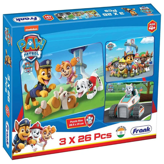 Frank Paw Patrol 3 in 1 Jigsaw Puzzle (26 Pieces)