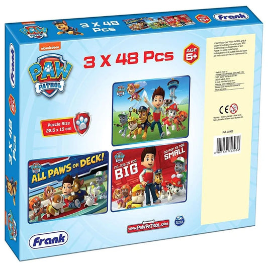 Frank 70303 PAW PATROL 3 in 1 - 48 pieces puzzle