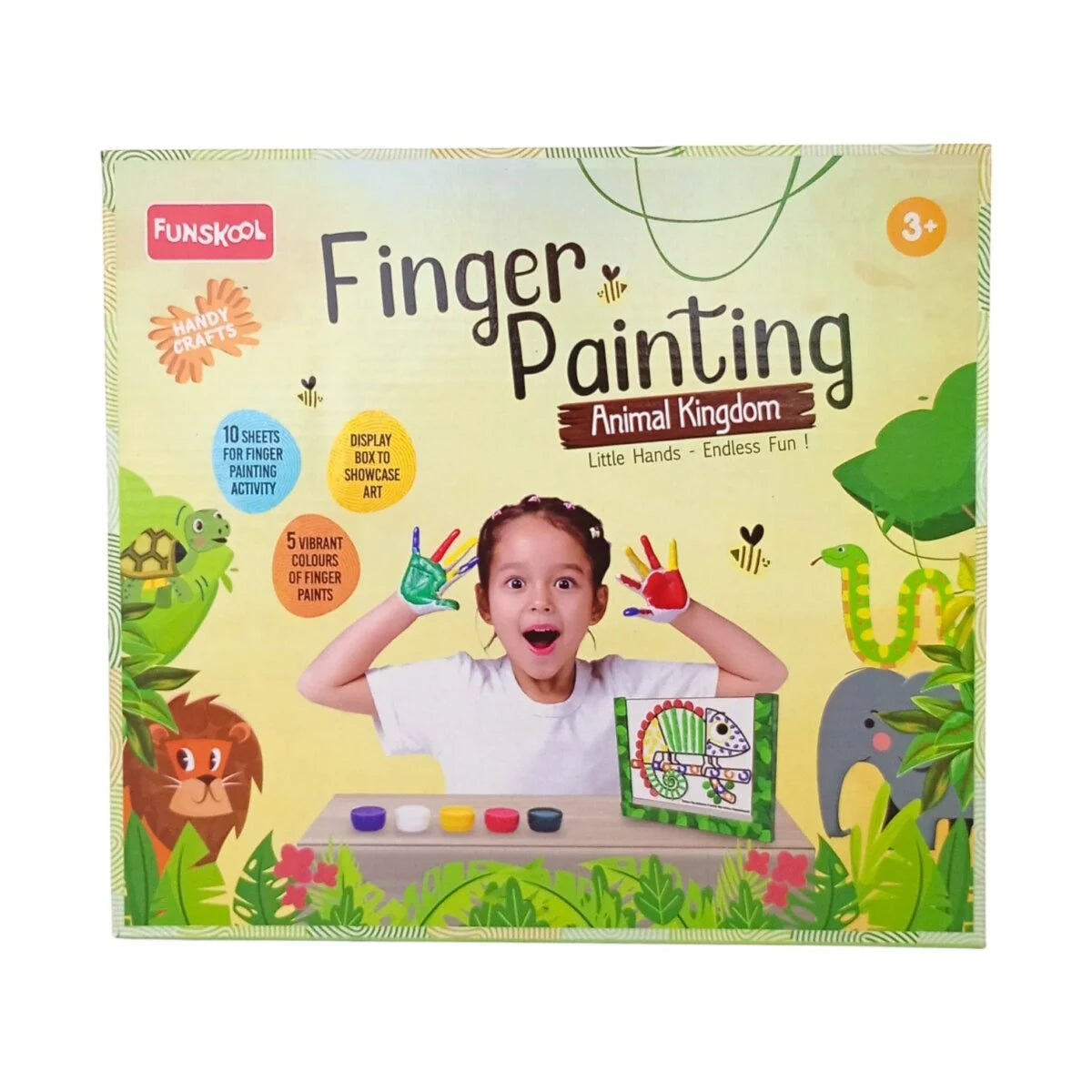 Funskool Handycrafts Finger Painting ‘Animal Kingdom’ Art and Craft Kit