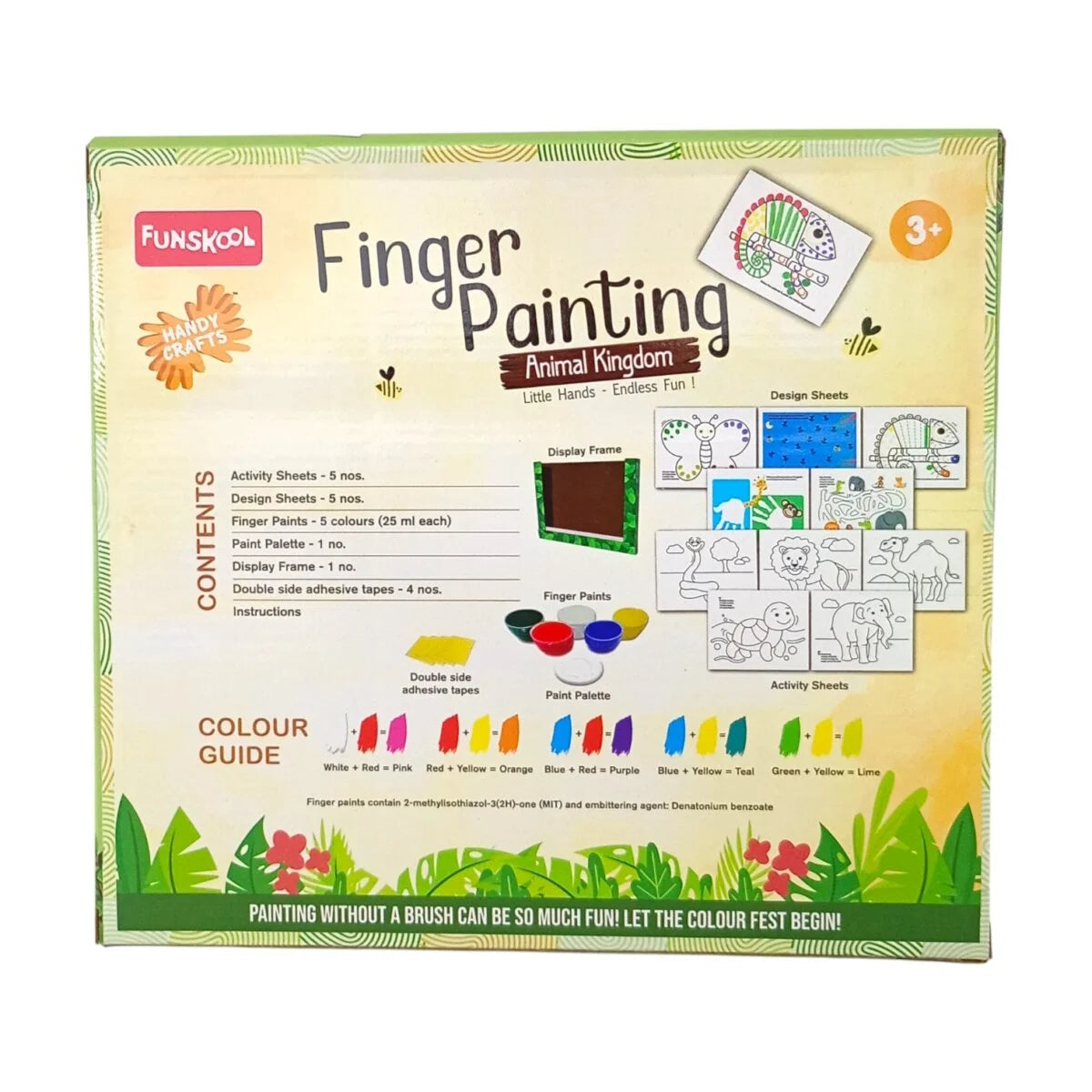 Funskool Handycrafts Finger Painting ‘Animal Kingdom’ Art and Craft Kit