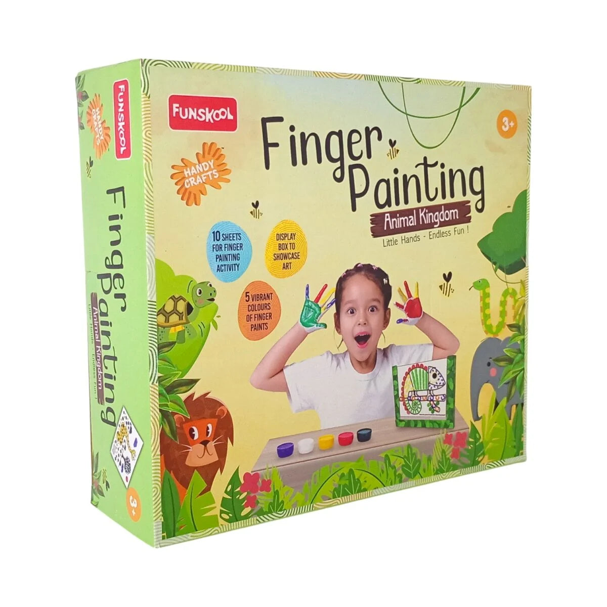 Funskool Handycrafts Finger Painting ‘Animal Kingdom’ Art and Craft Kit