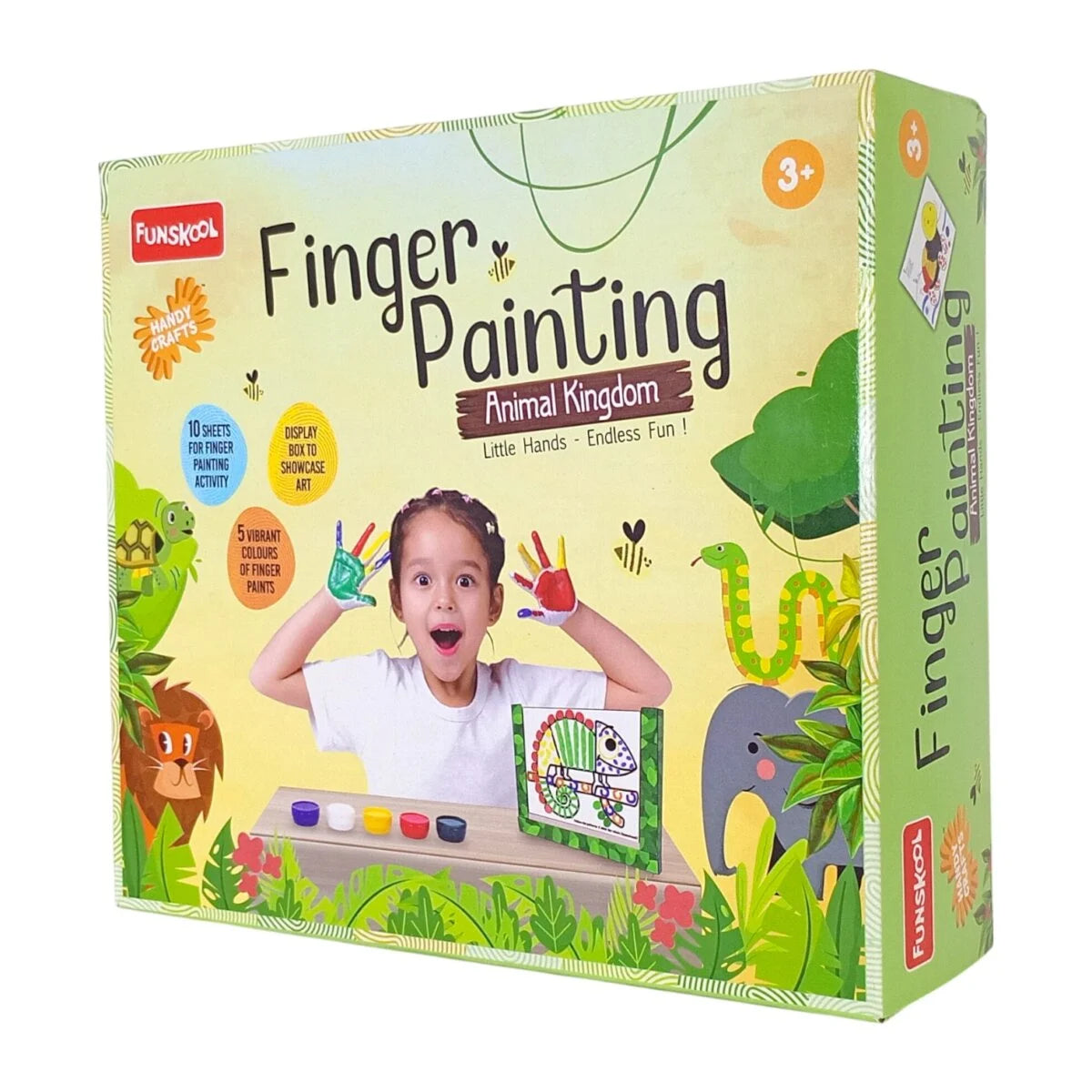 Funskool Handycrafts Finger Painting ‘Animal Kingdom’ Art and Craft Kit