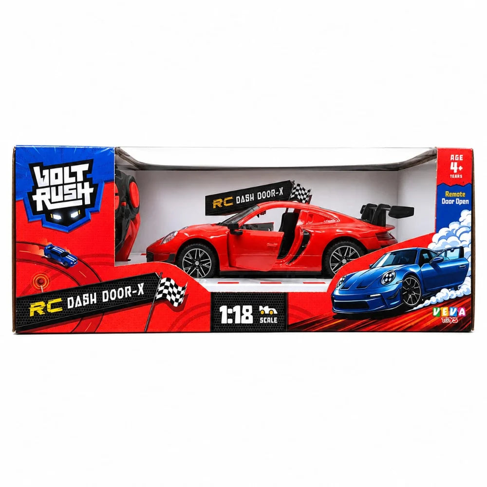 Funskool Volt Rush 1:18 Scale Rc Dash Door-X Remote Control Sports Car (Multicolor)