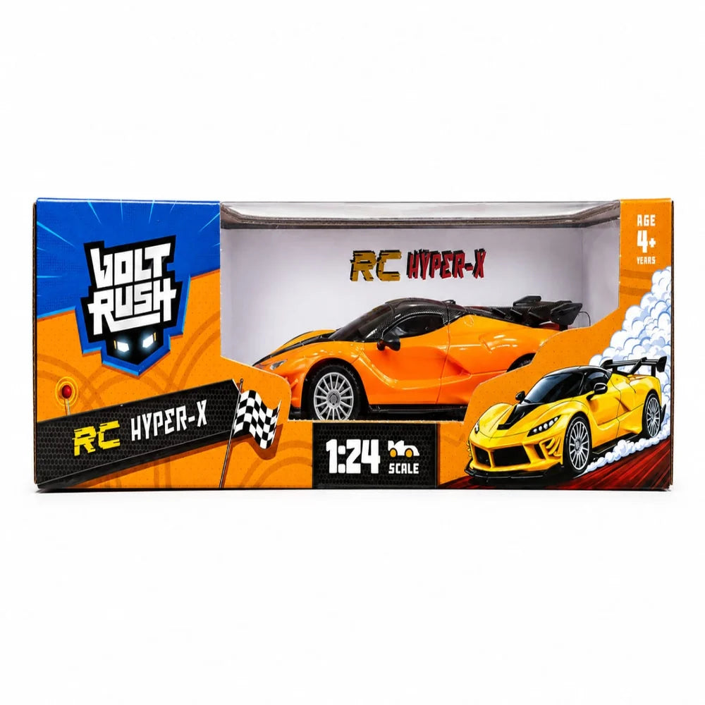 Funskool Volt Rush 1:24 Scale Hyper-X RC Sports Car (Multicolor)