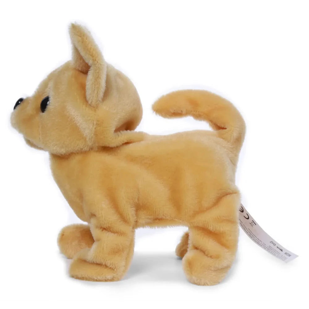 Rowan Fuzzbuzz Ms Chili The Chihuahua Walking Dog Stuffed Toy, Cute Plushie