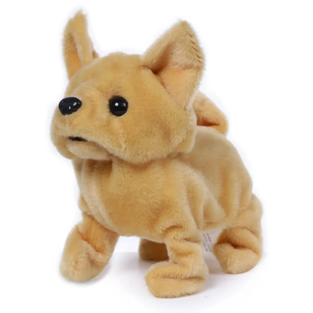 Rowan Fuzzbuzz Ms Chili The Chihuahua Walking Dog Stuffed Toy, Cute Plushie