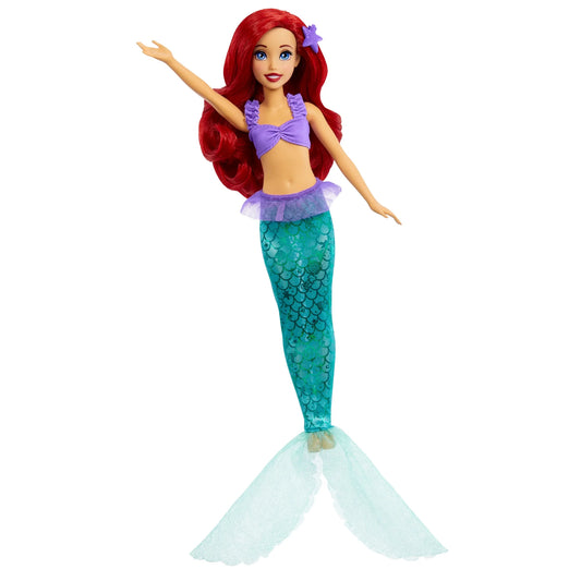 Disney Princess Ariel 2-in-1 Mermaid to Princess Doll with 2 Fashions and Accessories Inspired by the Disney Movies