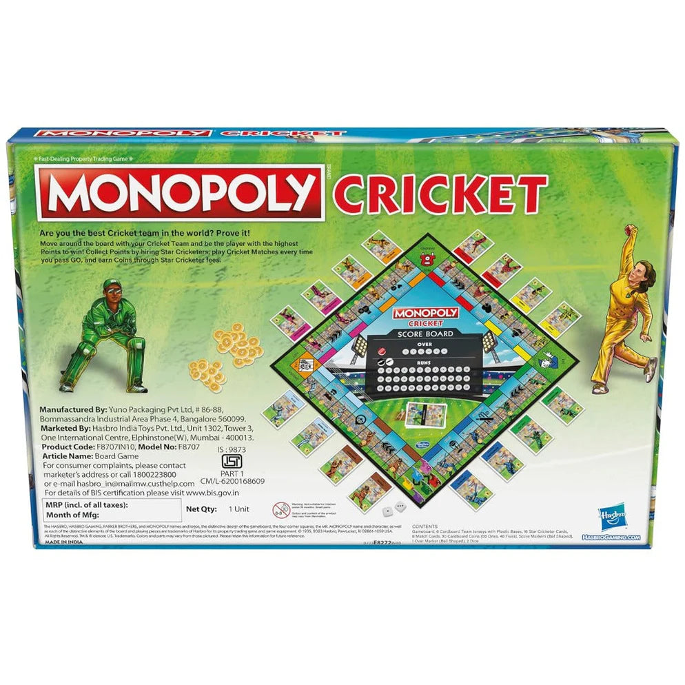 Hasbro Monopoly Cricket Board Game