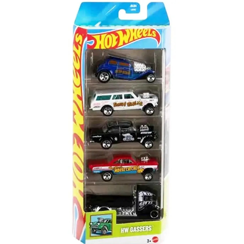 Hot Wheels 2025 1:64 Scale Diecast Cars - Pack of 5 (Assorted Pack)