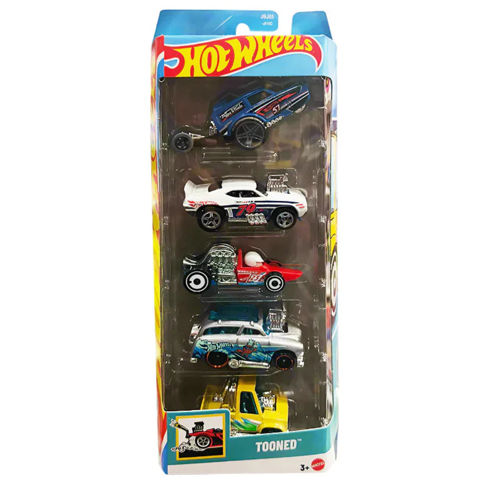 Hot Wheels 2025 1:64 Scale Diecast Cars - Pack of 5 (Assorted Pack)