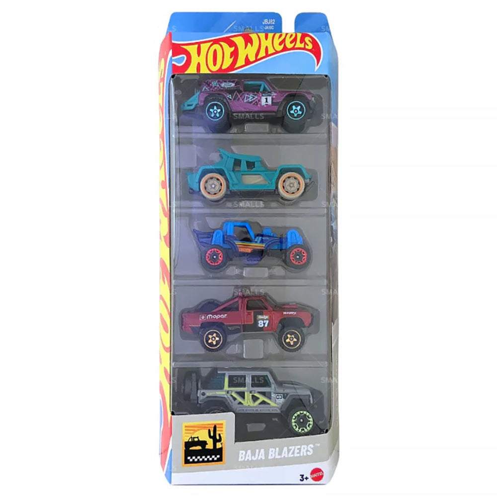 Hot Wheels 2025 1:64 Scale Diecast Cars - Pack of 5 (Assorted Pack)