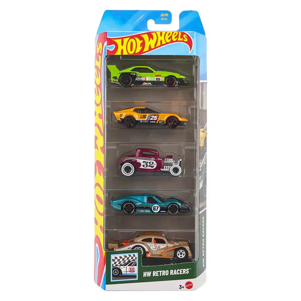 Hot Wheels 2025 1:64 Scale Diecast Cars - Pack of 5 (Assorted Pack)