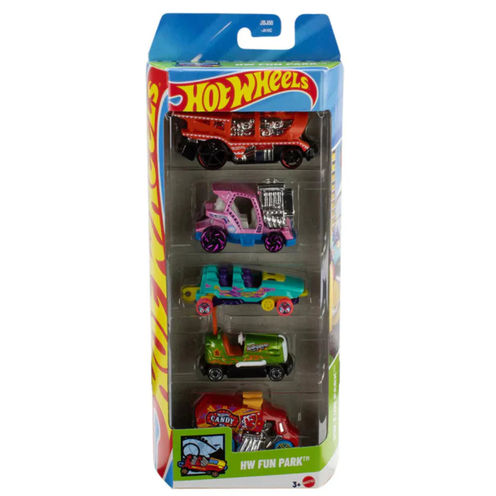 Hot Wheels 2025 1:64 Scale Diecast Cars - Pack of 5 (Assorted Pack)