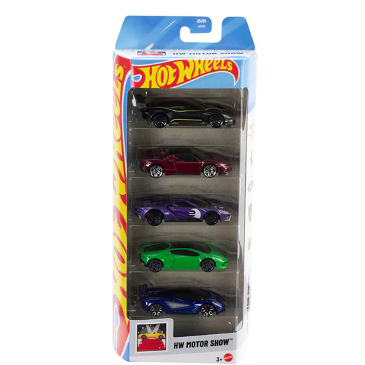 Hot Wheels 2025 1:64 Scale Diecast Cars - Pack of 5 (Assorted Pack)