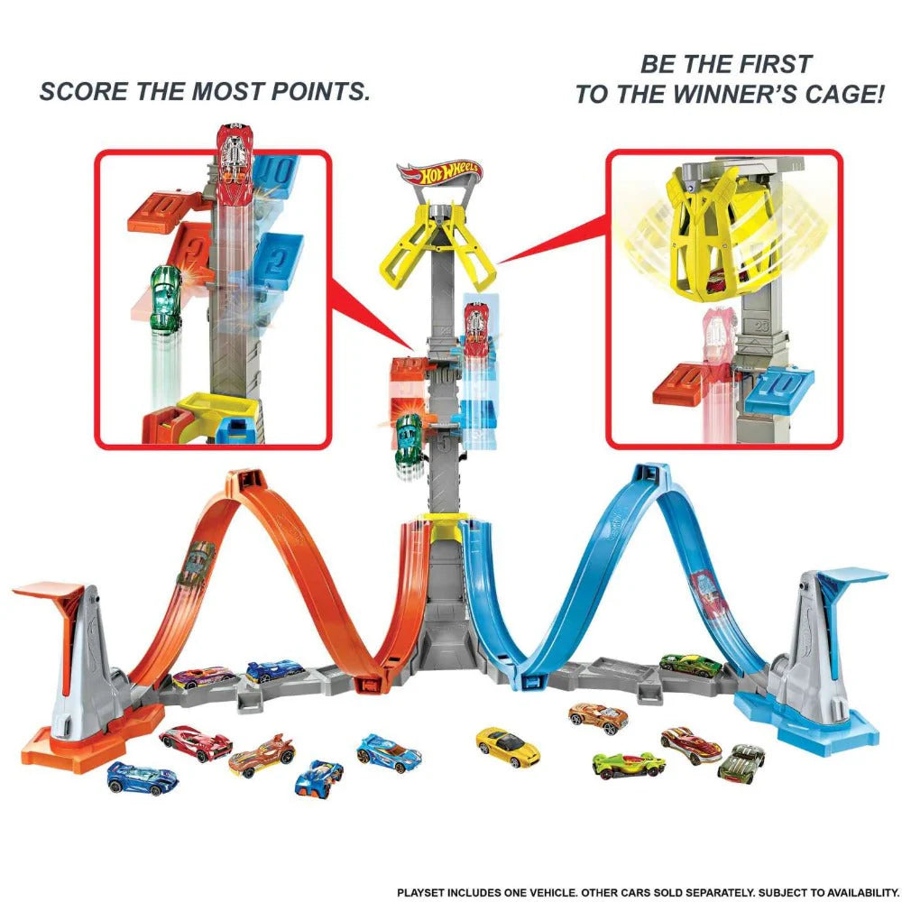 Hot Wheels Loop and Launch Play Set with 1:64 Single Car GRW39