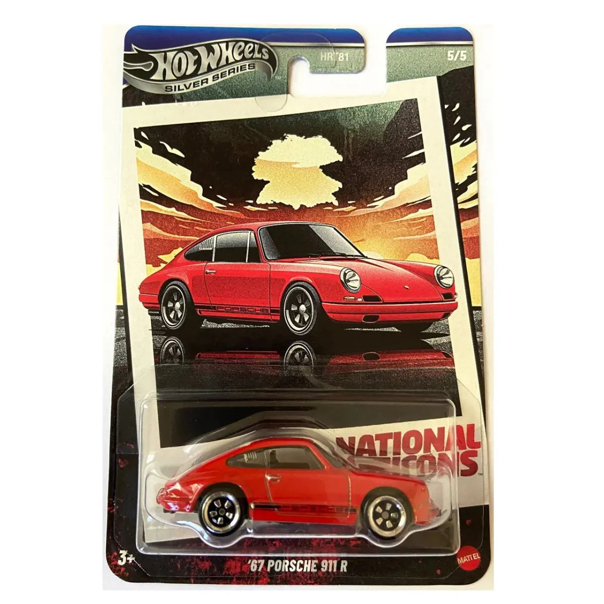Hot Wheels 2025 National Icons Silver Series 1:64 Scale HRT81 - Set Of 5 Cars