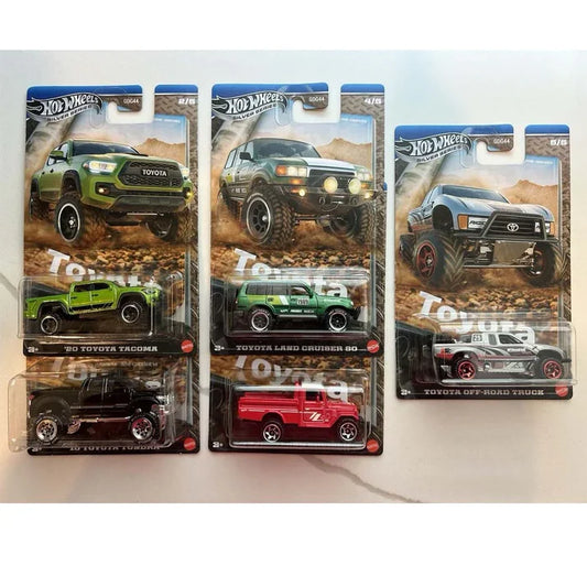 Hot Wheels 2025 Toyota Set Silver Series 1:64 Scale GDG44 - Set of 5 Cars