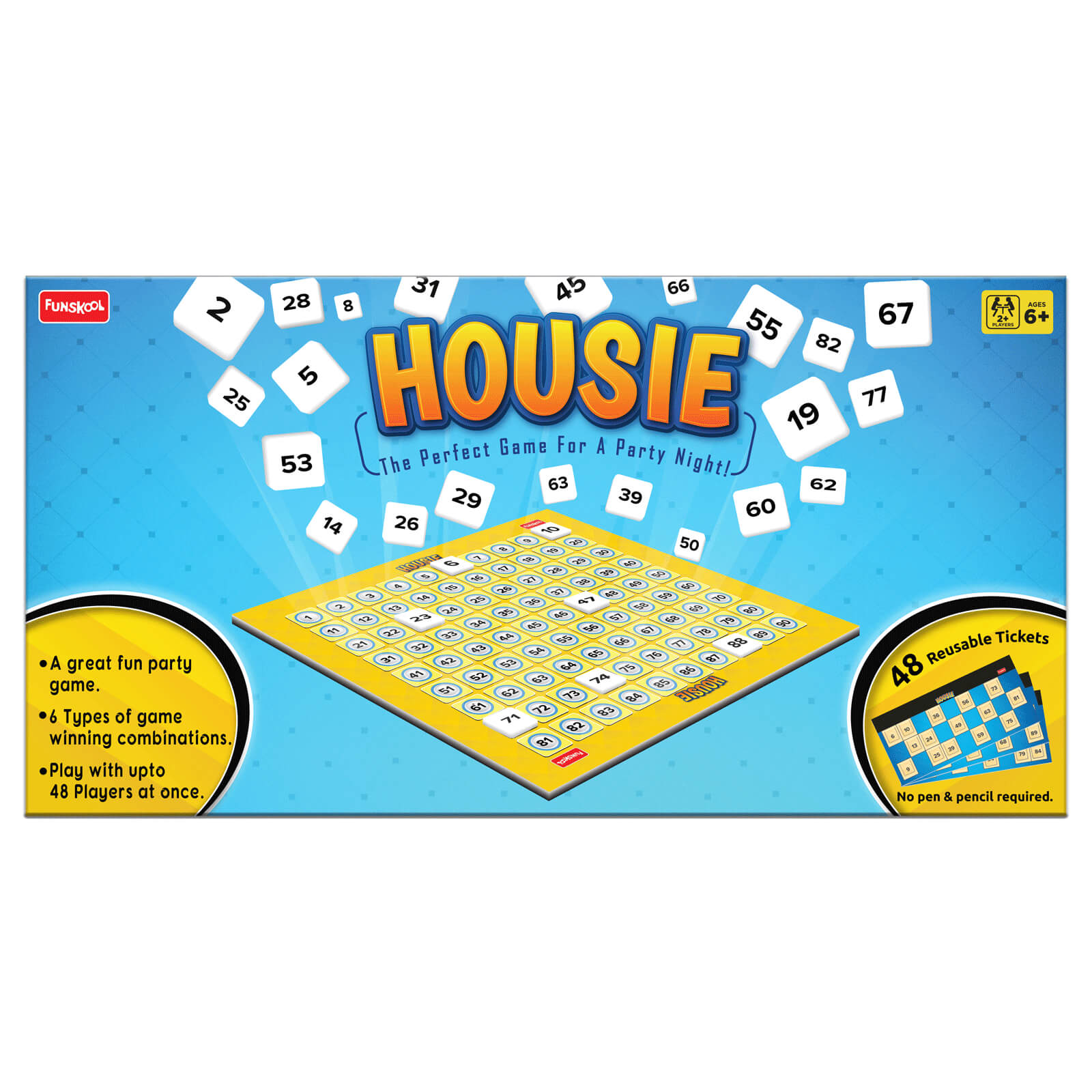 Funskool Games Housie First 100 Numbers