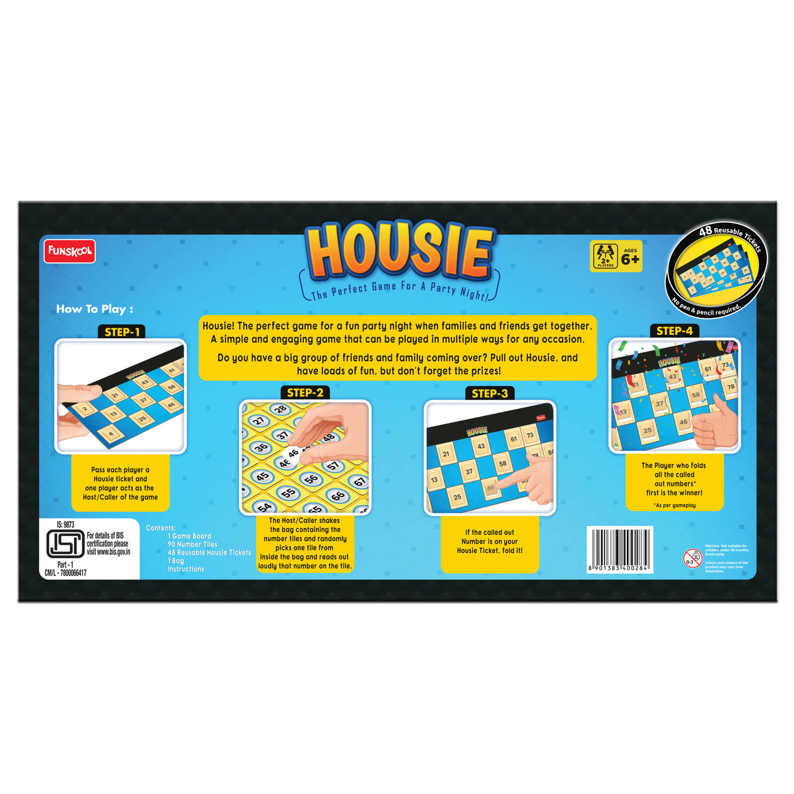 Funskool Games Housie First 100 Numbers