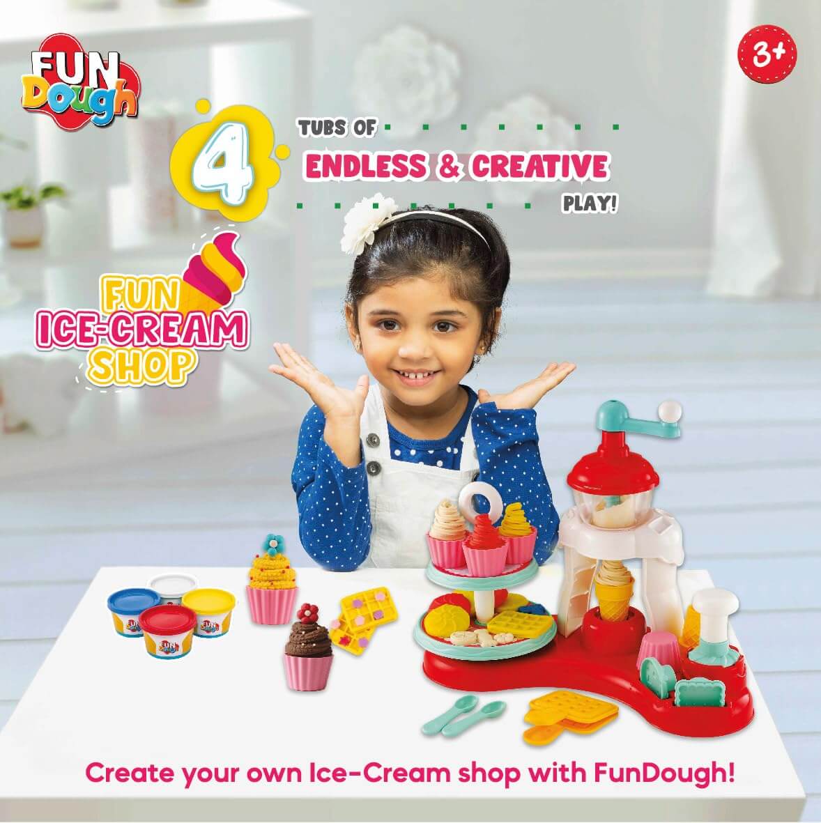 Funskool Fun Dough Ice Cream Shop
