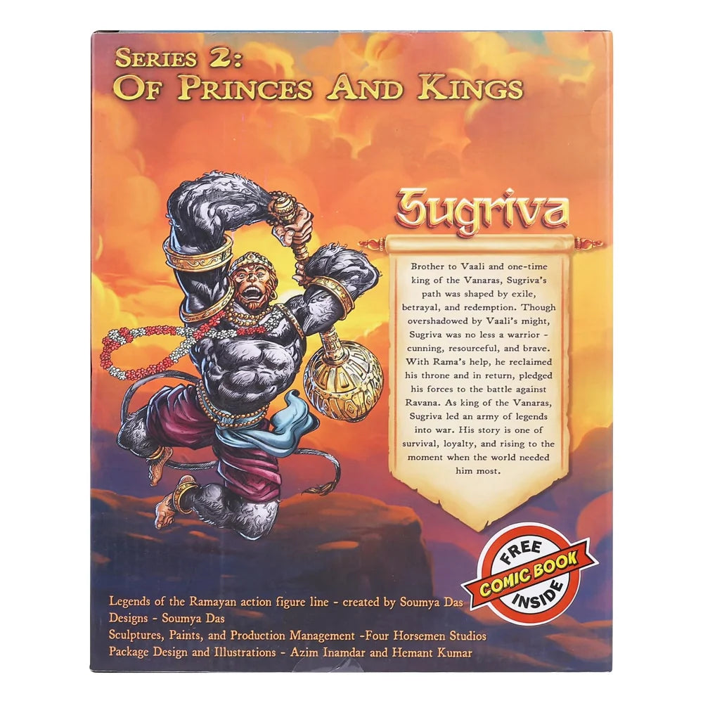 Skoodle Legends Of The Ramayan 1:12 Scale - Sugriva Figure