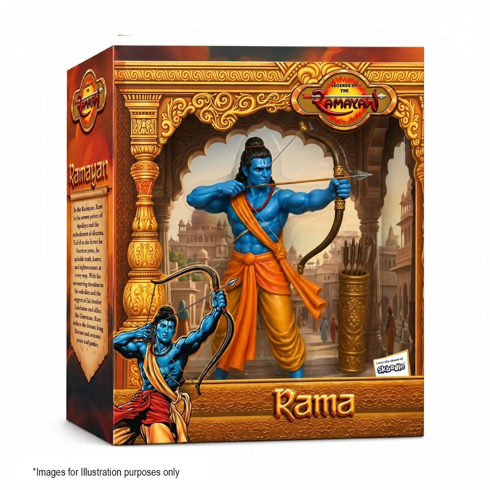 Skoodle Legends Of The Ramayan – Rama 1:12 Scale Collectible Action Figure