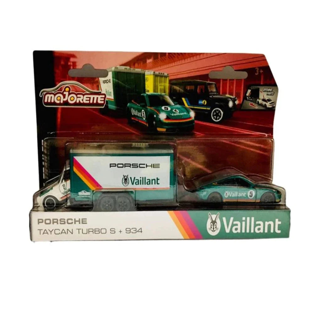 Majorette Porsche Race Trailer Assortment -Porsche Taycan Turbo S +917