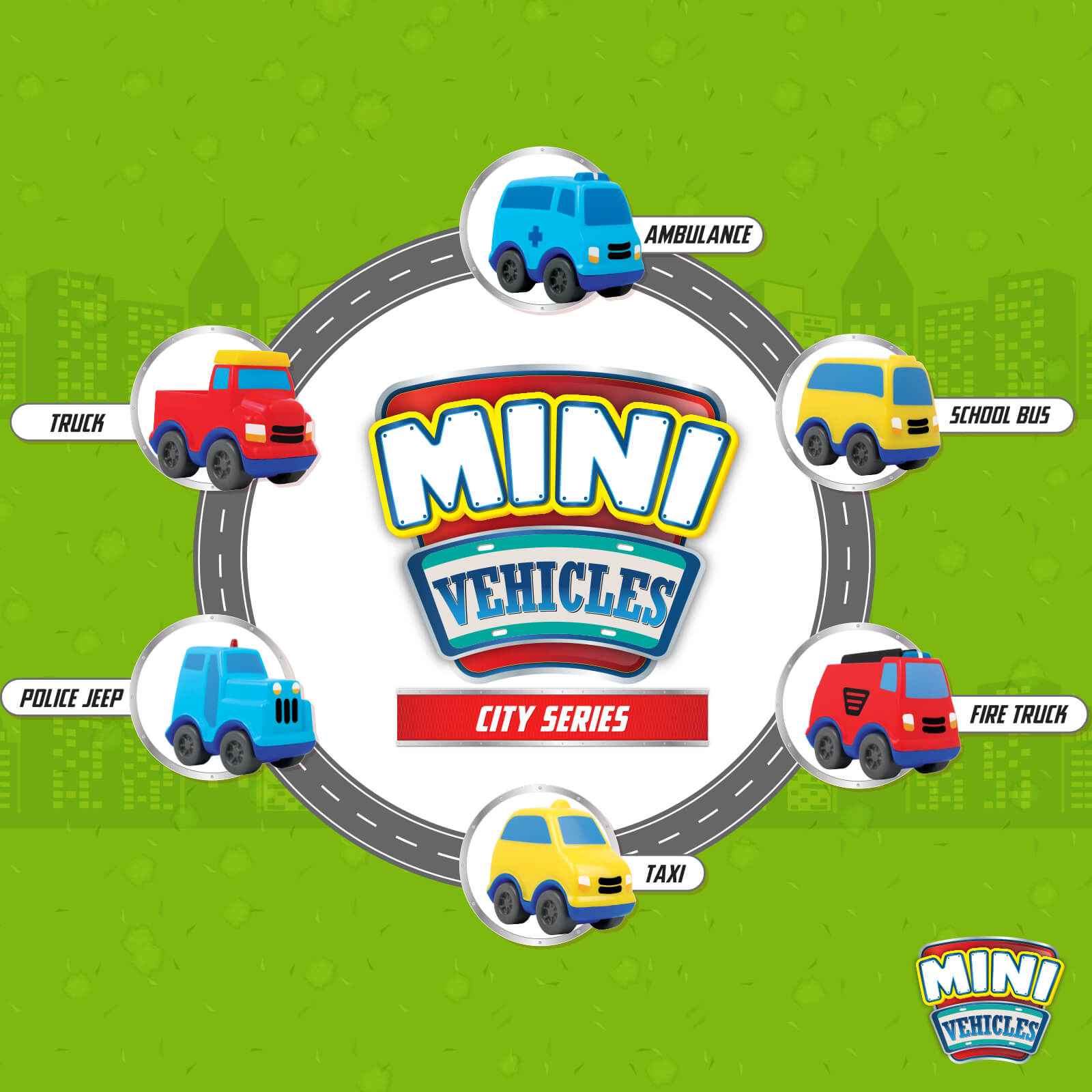 Giggles Mini Vehicles-city Series