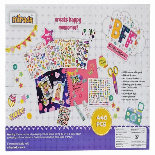 Mirada Art & Craft, BFF Scrapbook, Ideal Gift for Boys & Girls