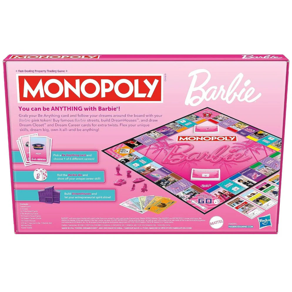 Hasbro Monopoly Barbie Edition Board Game
