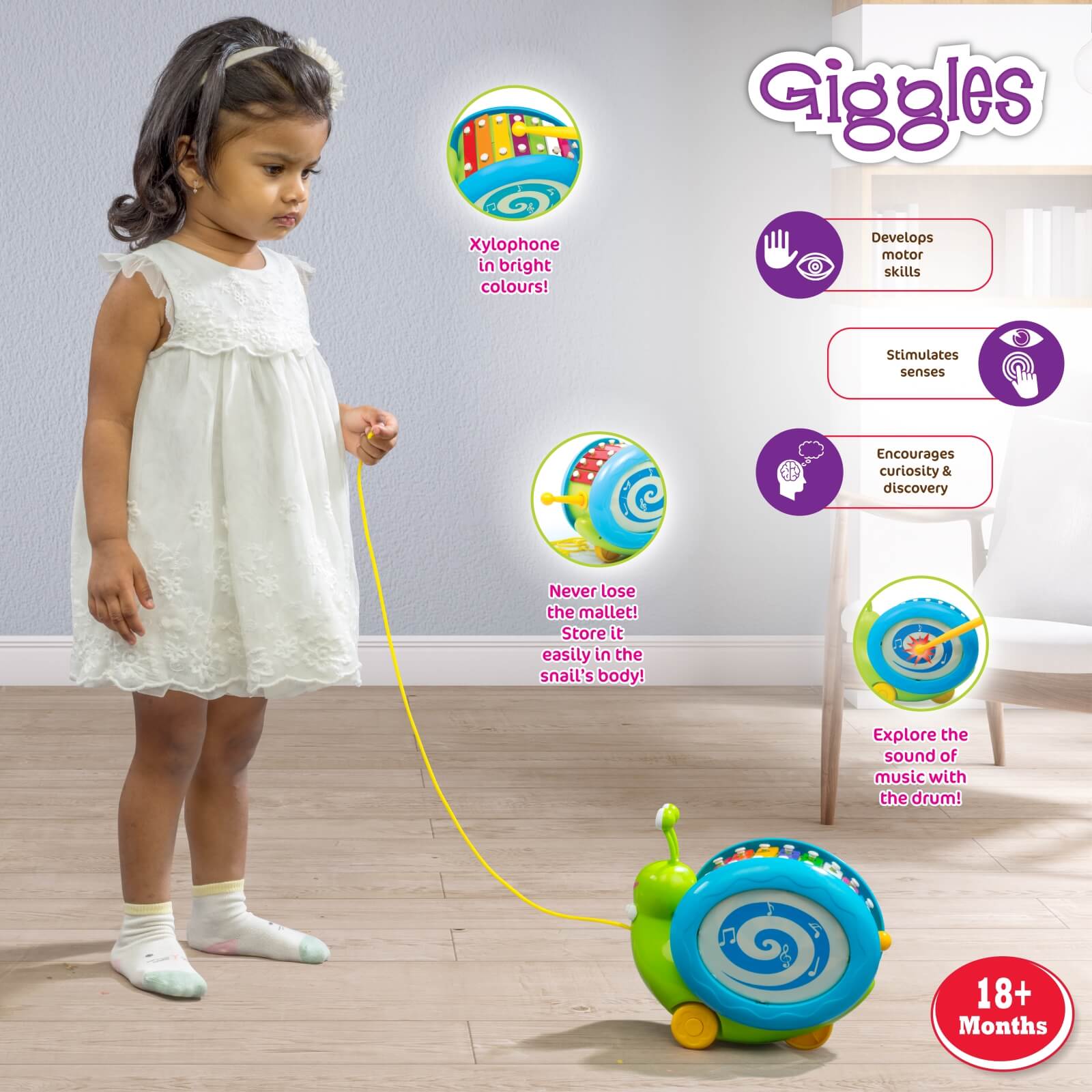 Giggles Musical Snail