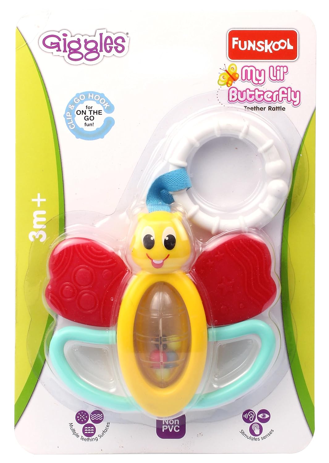 Giggles My Lil Butterfly Teether Rattle