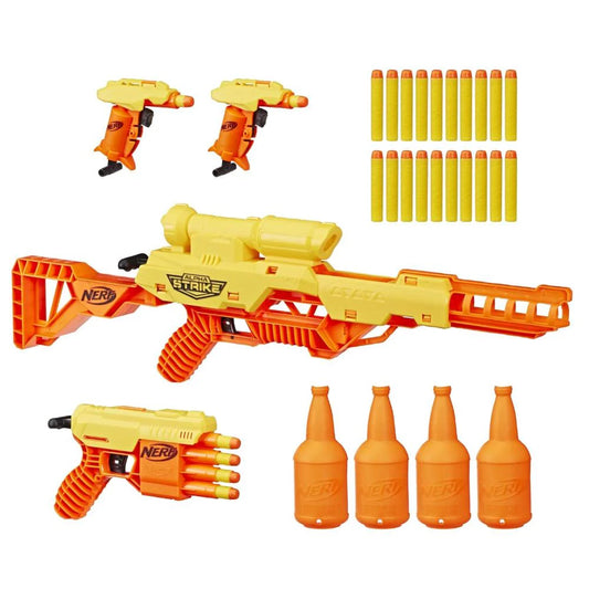 Nerf Alpha Strike Battalion Set - Includes 4 Blasters, 4 Half-Targets, and 25 Official Darts
