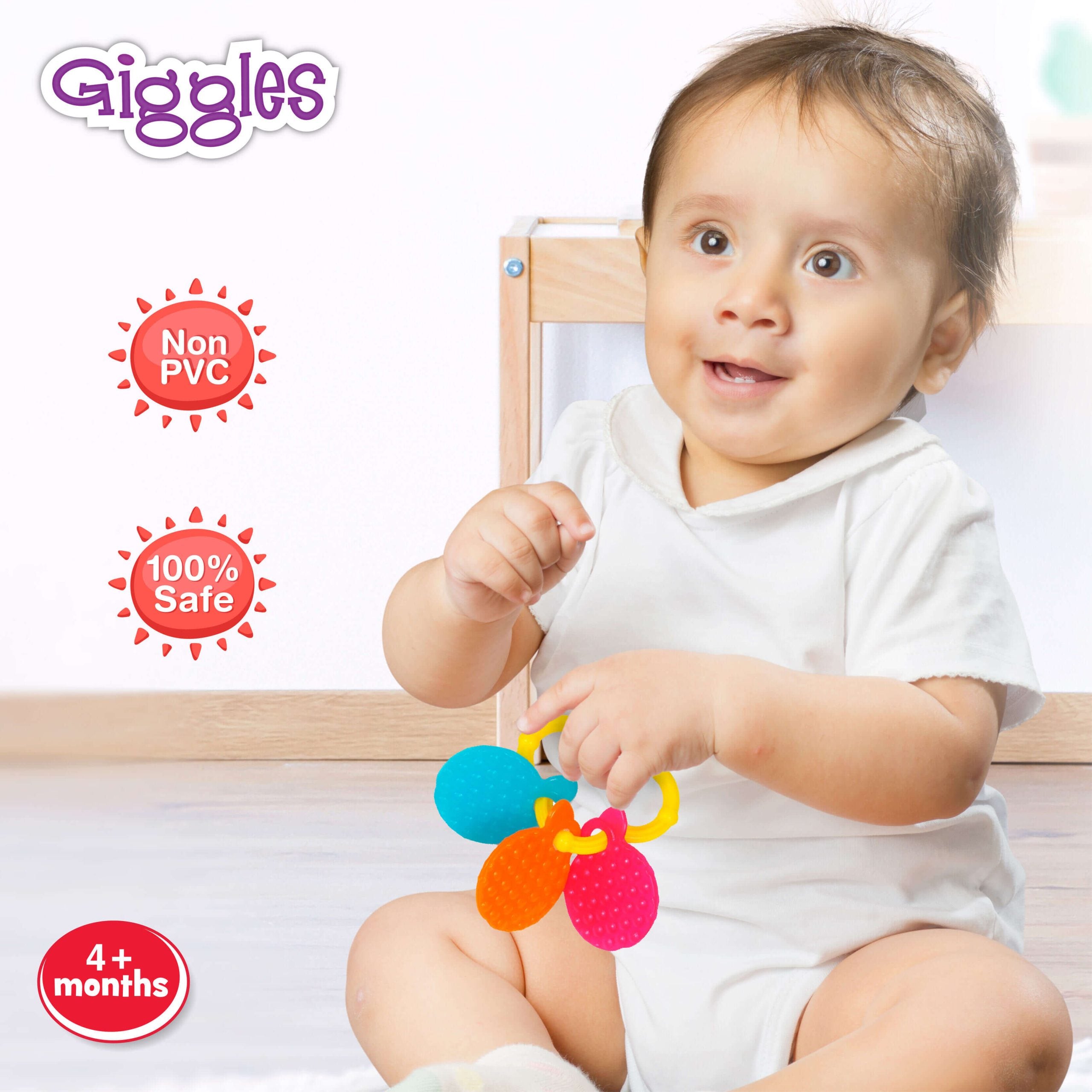 Giggles Orange Teether