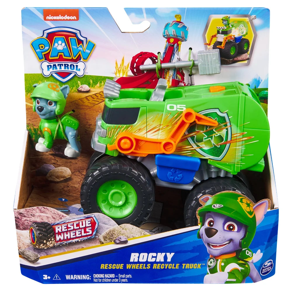Spinmaster Paw Patrol Rescue Wheels Recycle Truck, ROCKY